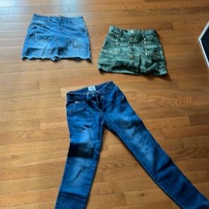 Gently Used Girls Lot of 3 size 8 items, Hudson Jeans Justice